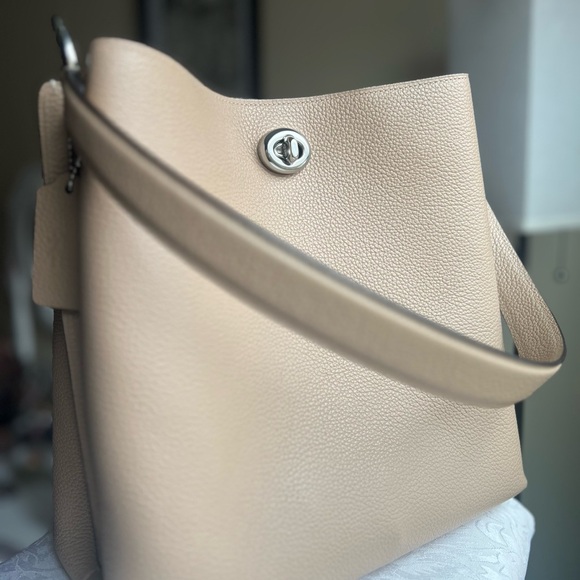 Coach Charlie bucket tote bag in taupe with silver hardware - Picture 3 of 10